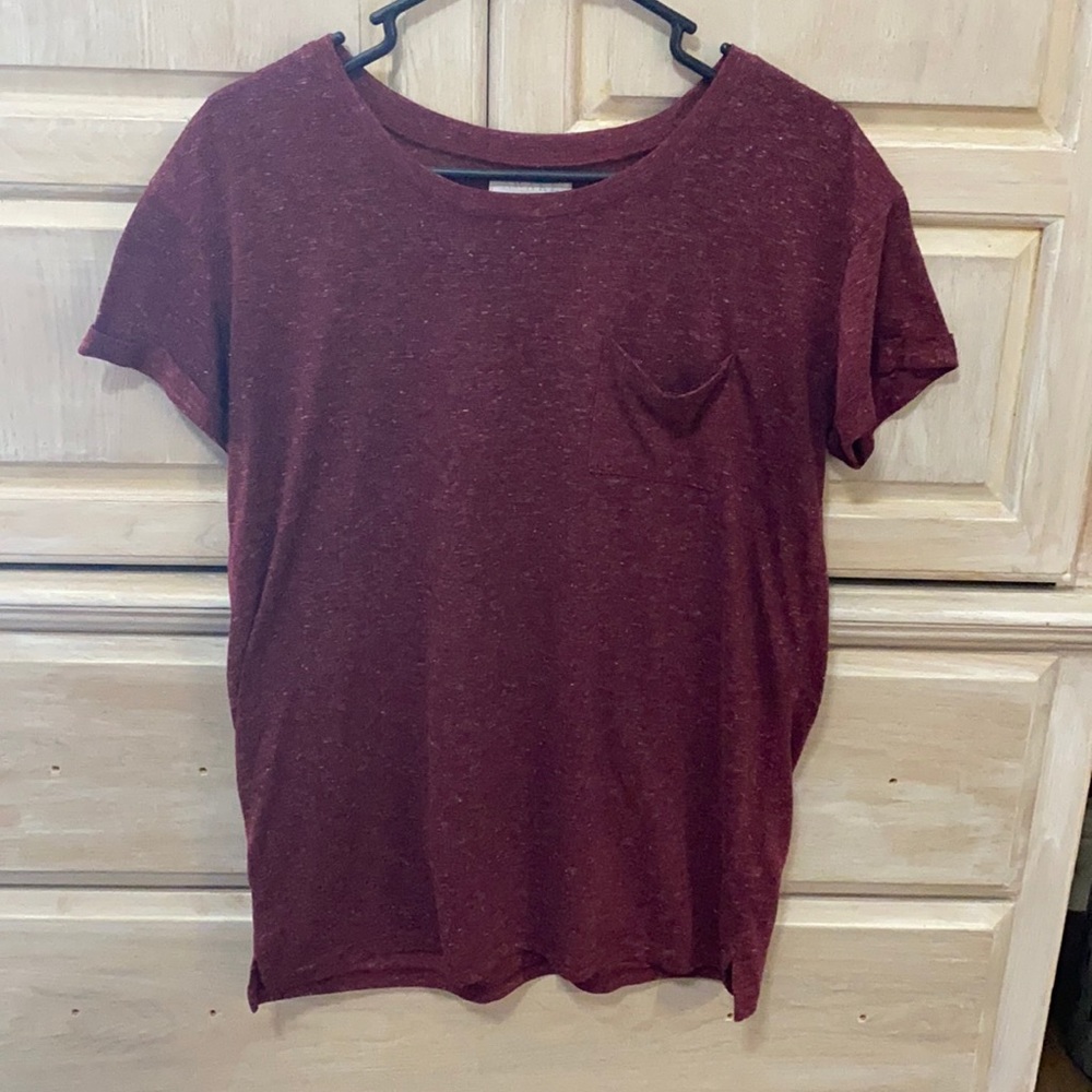 Maroon Pocket Tee
